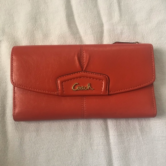 Coach Handbags - Orange Coach wallet